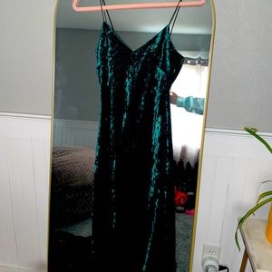Fashion Nova velvet mini dress in hunter green - women’s size small